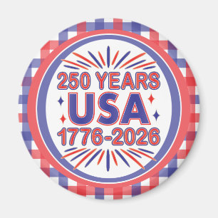 250 Jahre USA   1776–2026 Semiquincentennial Magnet