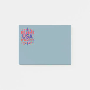 250 Jahre USA   1776–2026 Semiquincentennial Post-it Klebezettel