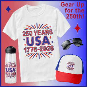 250 Jahre USA 1776–2026 Semiquinquagener T-Shirt