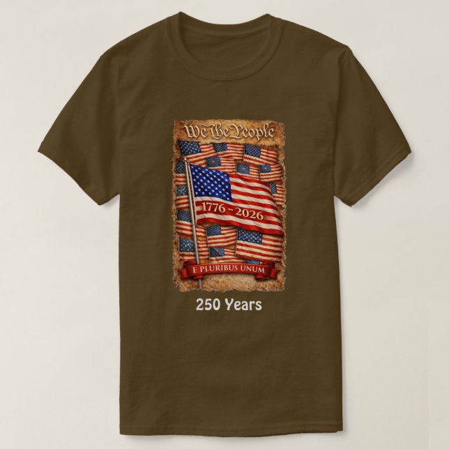 250 Jahre USA -4 T-Shirt (Design vorne)