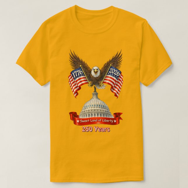 250 Jahre USA -7 T-Shirt (Design vorne)