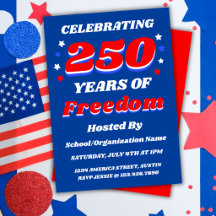 250 Jahre USA Editierbare Personalisierte Patrioti