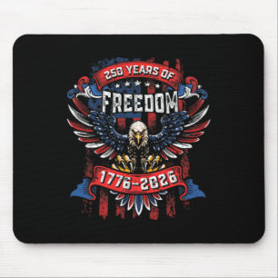 250 Jahre USA-Jubiläum 1776 2026 Amerikanische Fla Mousepad