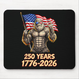 250 Jahre USA-Jubiläum Bigfoot 4. Juli Amer Mousepad