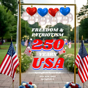 250 Jahre USA Patriotische Zeremonie Acrylschild