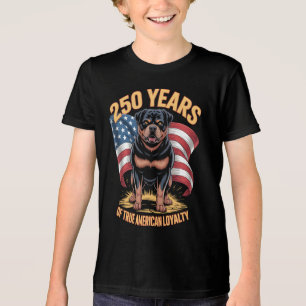250 Jahre wahre amerikanische Treue Rottweiler Tri-Blend Shirt