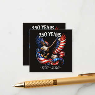 250-Jahres-Jubiläum-Adler-Amerikanische-Flagge Begleitkarte