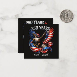 250-Jahres-Jubiläum-Adler-Amerikanische-Flagge Mitteilungskarte