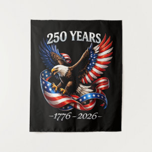 250-Jahres-Jubiläum-Adler-Amerikanische-Flagge Wandteppich