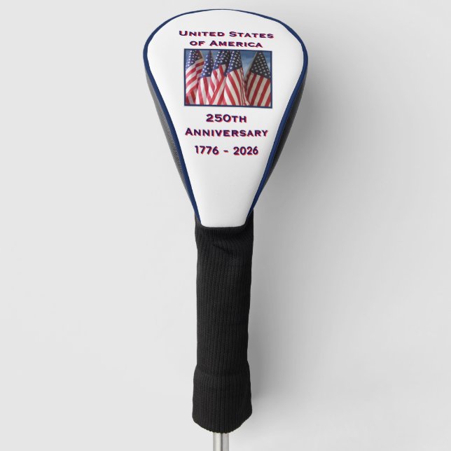 250. Jahrestag 1776 bis 2026 USA Golf Headcover (Vorderseite)