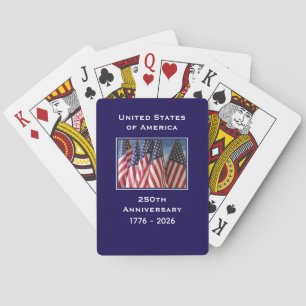 250. Jahrestag 1776 bis 2026 USA Spielkarten