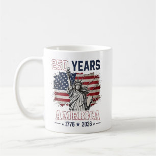 250. Jahrestag Amerika 1776-2026 Kaffeetasse