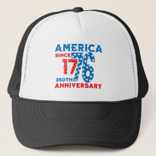 250. Jahrestag Amerika 4. Juli Truckerkappe