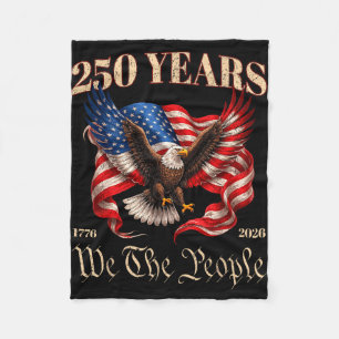 250. Jahrestag Amerika-Flagge 250 Jahre 4. Juli Fleecedecke