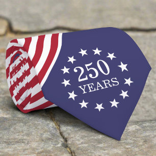250. Jahrestag Amerika Patriotisches USA Unabhängi Krawatte