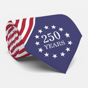 250. Jahrestag Amerika Patriotisches USA Unabhängi Krawatte