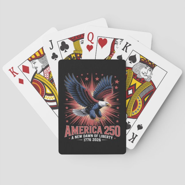 250. Jahrestag Amerikas Spielkarten (Rückseite)