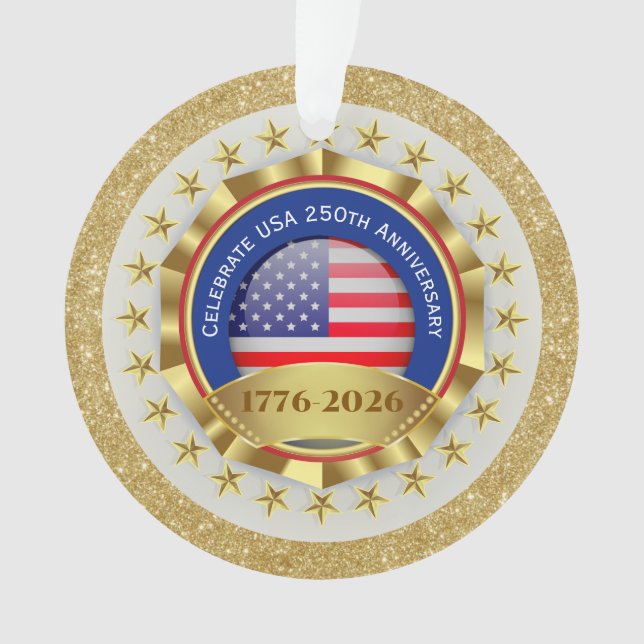 250. Jahrestag der USA – 1776-2026 Ornament (Vorderseite)