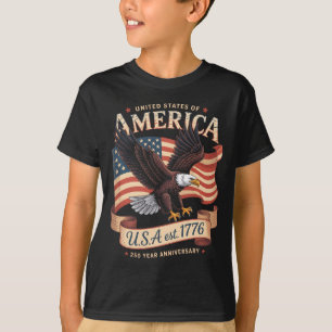 250. Jahrestag der USA 4. Juli Amerikanisch T-Shirt