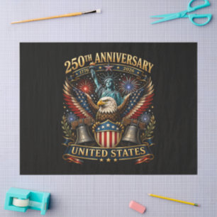 250. Jahrestag der USA Patriotischer Adler Seidenpapier