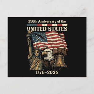 250. Jahrestag der Vereinigten Staaten 250 Jahre 4 Postkarte