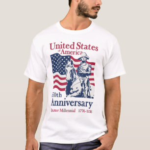 250. Jahrestag der Vereinigten Staaten Gedenkkunst T-Shirt
