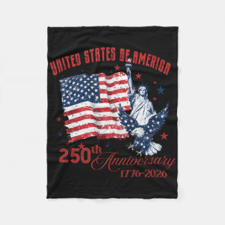 250. Jahrestag der Vereinigten Staaten von Amerika Fleecedecke