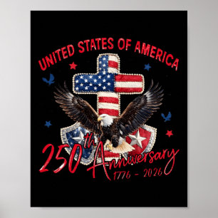 250. Jahrestag der Vereinigten Staaten von Amerika Poster