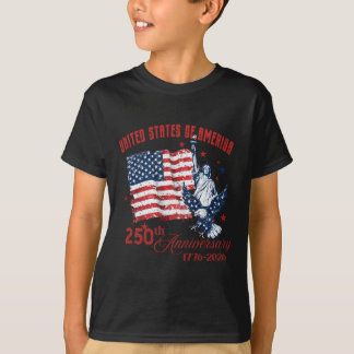 250. Jahrestag der Vereinigten Staaten von Amerika T-Shirt