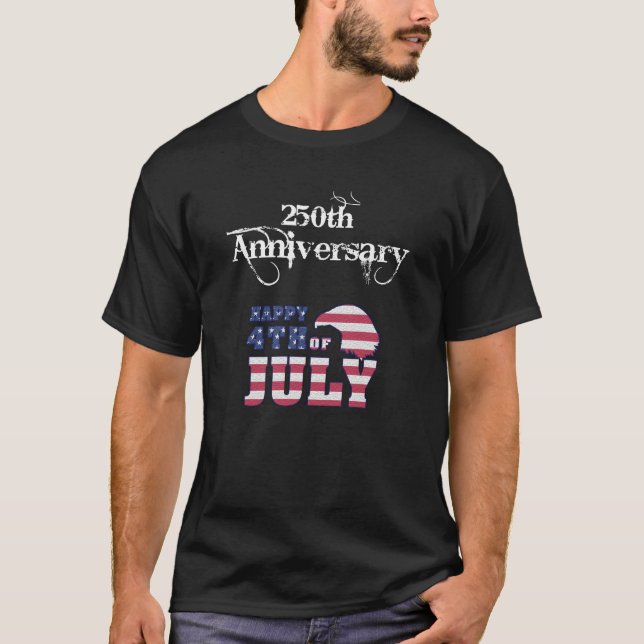 250. Jahrestag des 4. Juli T-Shirt (Vorderseite)
