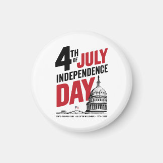 250. Jahrestag des Unabhängigkeitstags am 4. Juli Magnet