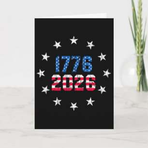 250 Jahrestag Tasche USA 250. amerikanische Flagge Karte