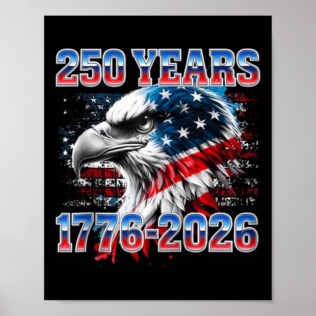 250. Jahrestag US Patriotisch  Poster (Vorne)