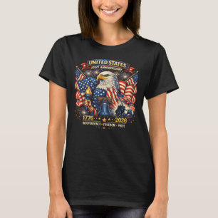 250. Jahrestag USA 1776–2026 Amerikanisches Erbe T-Shirt