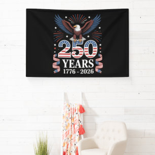 250. Jahrestag USA 1776 2026 Patriotischer Adler Banner