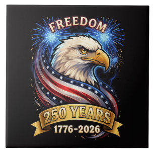 250. Jahrestag USA 1776-2026 Patriotischer Amerika Fliese
