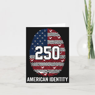 250. Jahrestag USA 1776-2026 Patriotischer Amerika Karte
