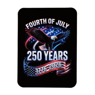 250. Jahrestag USA 1776-2026 Patriotischer Amerika Magnet