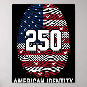 250. Jahrestag USA 1776-2026 Patriotischer Amerika Poster