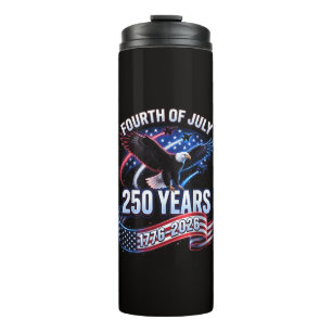 250. Jahrestag USA 1776-2026 Patriotischer Amerika Thermosbecher
