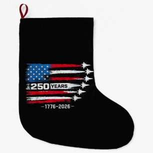 250 Jahrestag USA 250. Amerikanisch 250 Jahre 4. J Großer Weihnachtsstrumpf