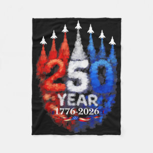 250 Jahrestag USA 250. amerikanische Flagge Patrio Fleecedecke