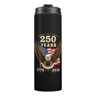 250 Jahrestag USA 250 Jahre 1776-2026 Thermosbecher