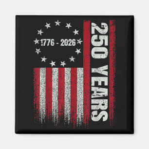 250 Jahrestag USA 250. US-Flagge Patriotisch 4. Ju Magnet
