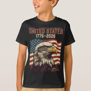 250 Jahrestag USA 250. US-Flagge Patriotisch 4. Ju T-Shirt