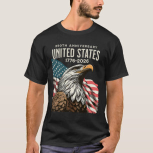 250 Jahrestag USA 250. US-Flagge Patriotisch 4. T-Shirt