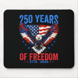 250. Jahrestag USA 4. Juli Patriotisch 250 Jahr Mousepad