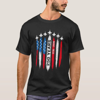 250. Jahrestag USA 4. Juli Patriotisch 250 Jahre T-Shirt
