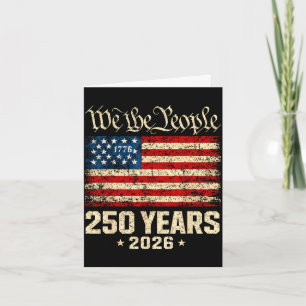250. Jahrestag usa 4. Juli patriotisch 250 Karte