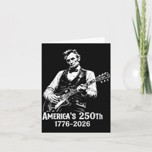 250 Jahrestag USA Abe 16. Präsident Gitarre 250 Karte